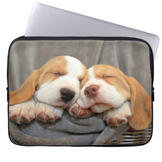 Capa Para Notebook Filhotes de cachorro sonolentos