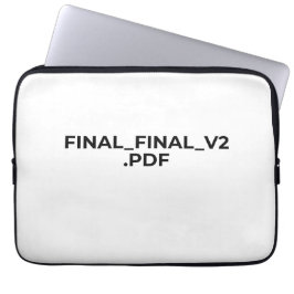 Capa Para Notebook FINAL_FINAL_V2.PDF Estojo para Laptop Minimalista 