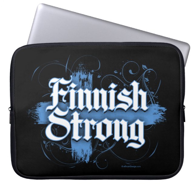 Capa Para Notebook Finlandês Forte (Finlândia) (Frente)