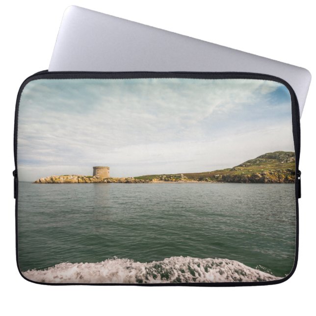 Capa Para Notebook Fios de torre e verde irlandeses (Frente)