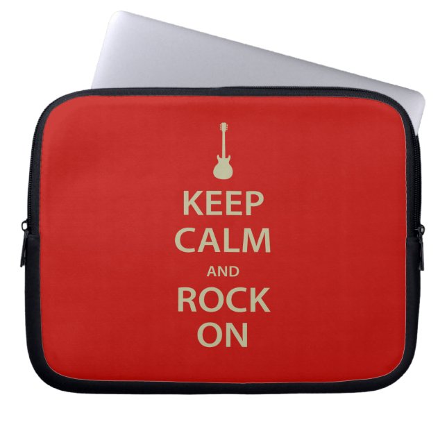 Capa Para Notebook Fique calmo e balançe! (Frente)