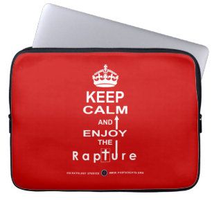 Capa Para Notebook Fique calmo e desfrute do êxtase