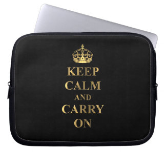 Capa Para Notebook Fique calmo em qualquer cor