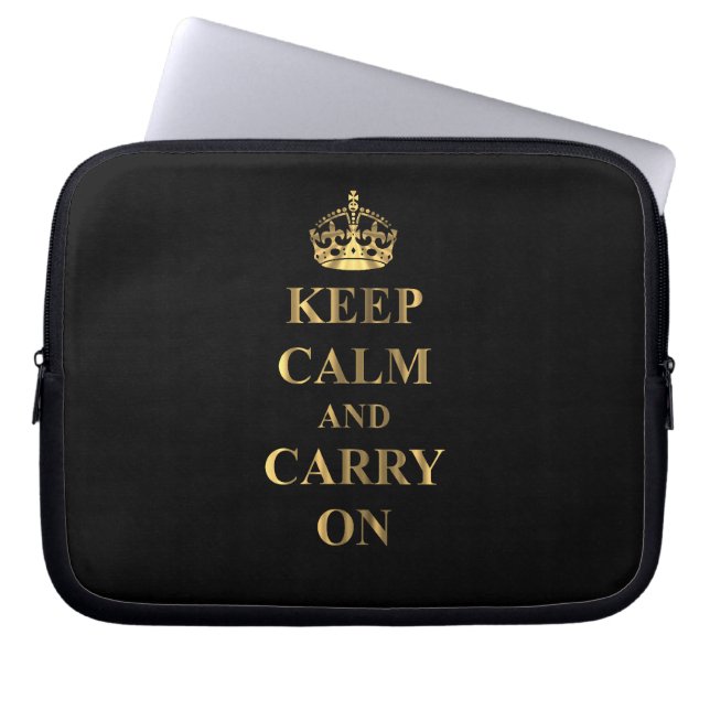 Capa Para Notebook Fique calmo em qualquer cor (Frente)