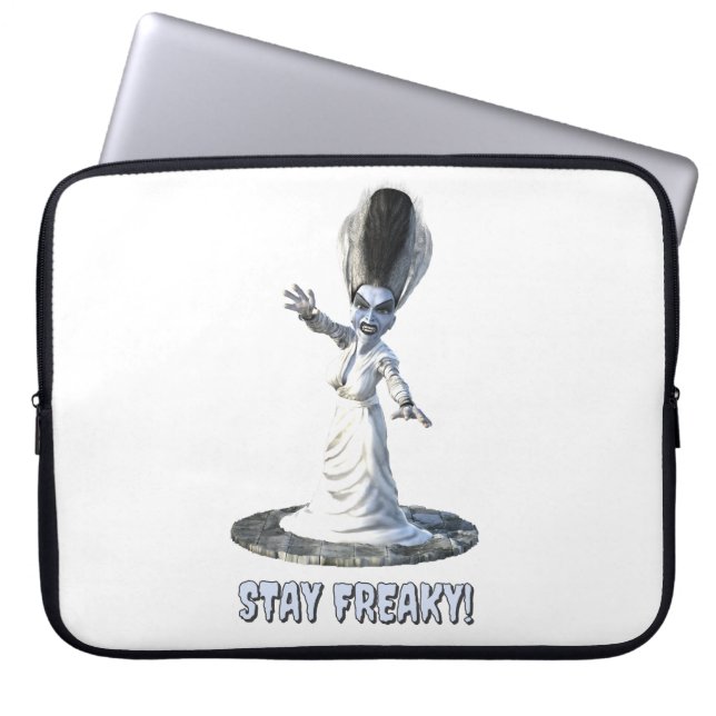Capa Para Notebook Fique Esquisito! Noiva de Frankenstein (Frente)