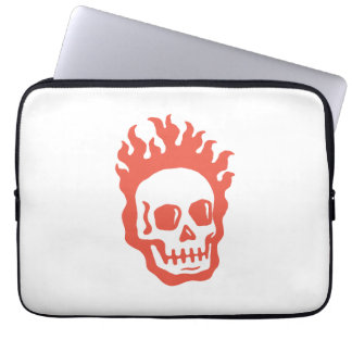 Capa Para Notebook Fire Skull