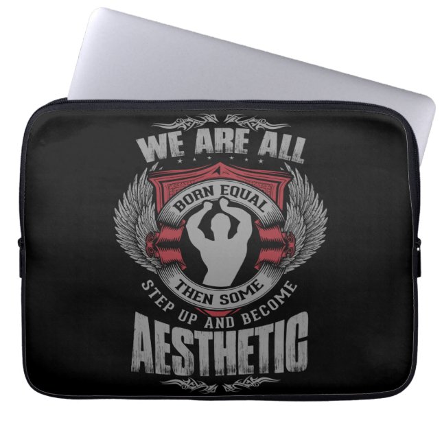 Capa Para Notebook Fisique Motivation - Aestética - Step Up - Zyzz (Frente)