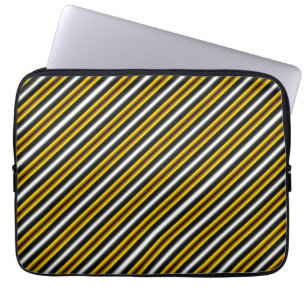 Capa Para Notebook Fita-arco-íris branca-preta amarela