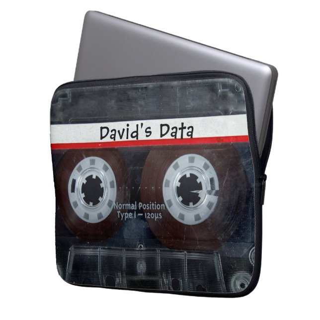 Capa Para Notebook Fita Cassete Retroativa (Frente Esquerda)