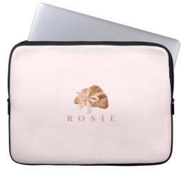 Capa Para Notebook Fita Rosa Coquette Personalizada