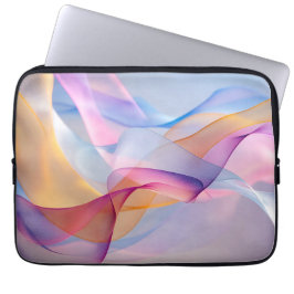 Capa Para Notebook Fitas Coloridas Fluindo Abstratas
