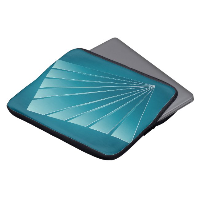 Capa Para Notebook Fitas de turquesa (Frente Topo)
