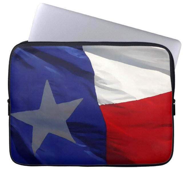 Capa Para Notebook Flag of Texas Pop Art (Frente)
