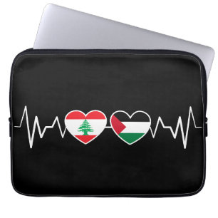 Capa Para Notebook Flags de Unidade Palestina Libanesa Batida.