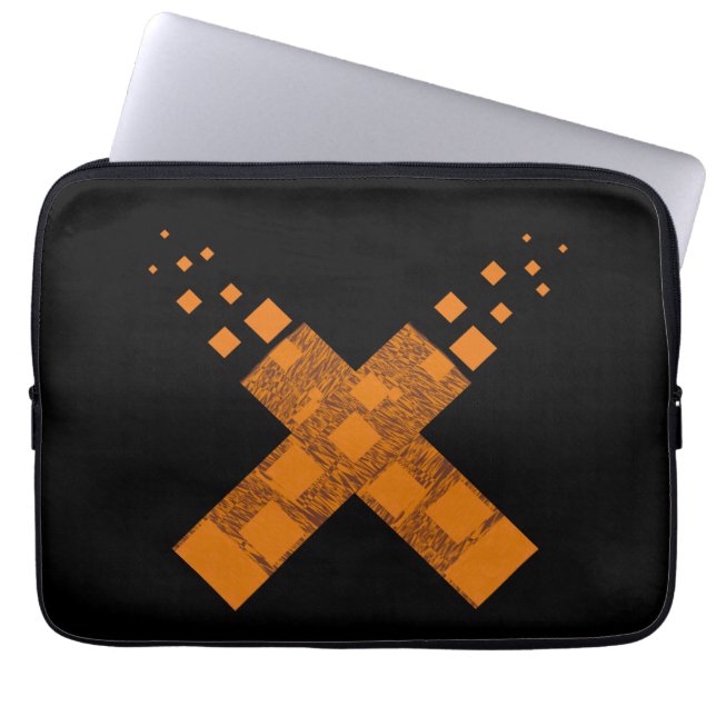 Capa Para Notebook Flame Laranja Cult Ritual Cross Fire Torre H (Frente)