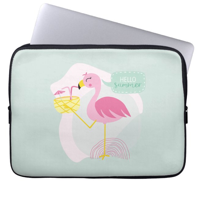 Capa Para Notebook Flamenco Hola Verano (Frente)
