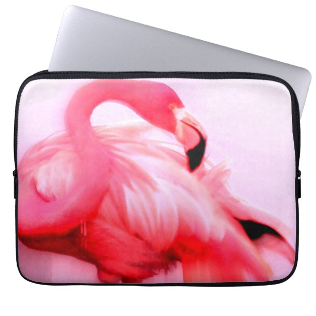 Capa Para Notebook Flamingo cor-de-rosa (Frente)