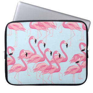 Capa Para Notebook Flamingo Flock: Impressão Tropical Vintage