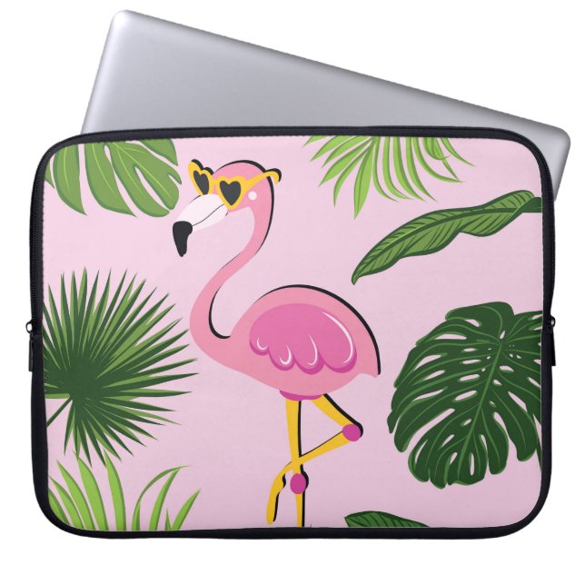 Capa Para Notebook Flamingo Palm Sai Design Tropical (Frente)