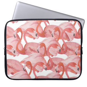 Capa Para Notebook Flamingo Watercolor: Padrão Invisível