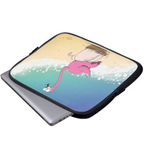 Capa Para Notebook flamingos