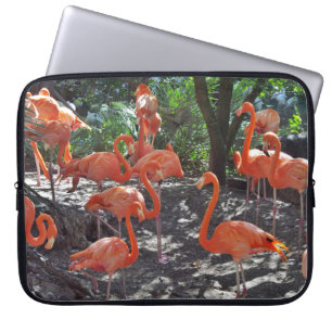 Capa Para Notebook Flamingos cor-de-rosa