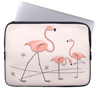 Capa Para Notebook Flamingos cor-de-rosa Trio 2 bolsa de laptop