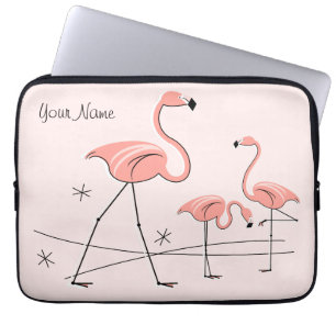 Capa Para Notebook Flamingos Cor-de-Rosa Trio 2 bolsa de laptop de No