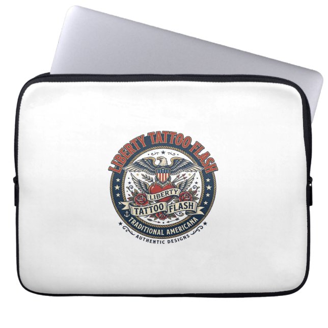 Capa Para Notebook Flash de Tatuagem da Liberdade Patriótico Tatuagem (Frente)