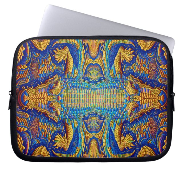 Capa Para Notebook Flippiges cooles Kroko Top Design für (Frente)