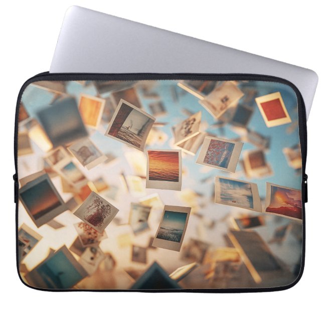Capa Para Notebook Floating Polaroid Memories (Frente)