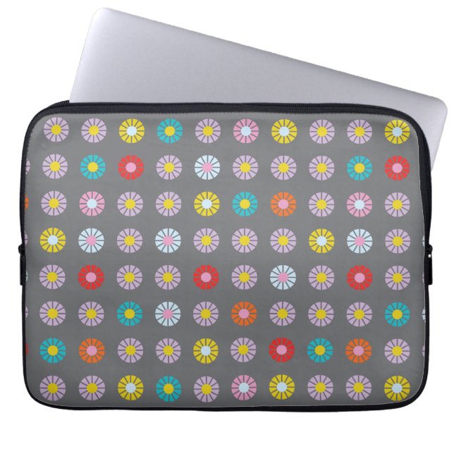 Capa Para Notebook Flor Colorida Retroativa (Frente)