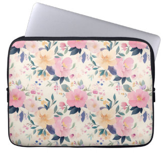 Capa Para Notebook Flor Cor de Água, Flor, Brilhante
