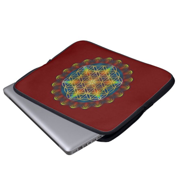 Capa Para Notebook FLOR DA VIDA / Blume des Lebens - Mandala III (Frente Inferior)