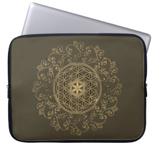 Capa Para Notebook Flor da Vida - Mandala de Enfeites Antigos 2