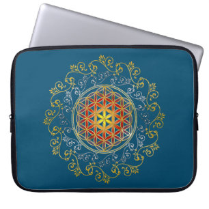 Capa Para Notebook Flor Da Vida - Vintage Ornament Mandala 1