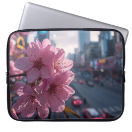 Capa Para Notebook Flor de Cerejeira Moderna 15'