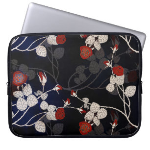 Capa Para Notebook Flor de Rosa vermelha Elegante