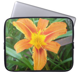 Capa Para Notebook Flor Laranja