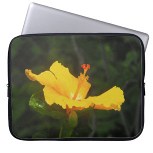 Capa Para Notebook Flor Laranja Hibiscus