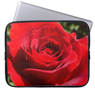 Capa Para Notebook Flor Rosa vermelha brilhante Flor
