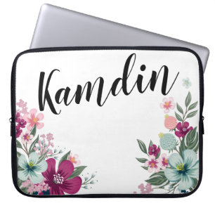 Capa Para Notebook Flor tropical de gabinete de Laptop personalizado