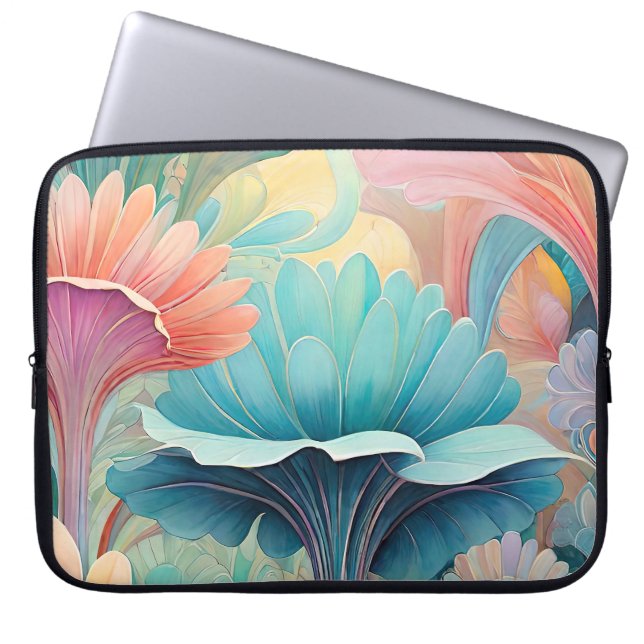 Capa Para Notebook Flora 2 Floral Pastel Caso De Laptop (Frente)