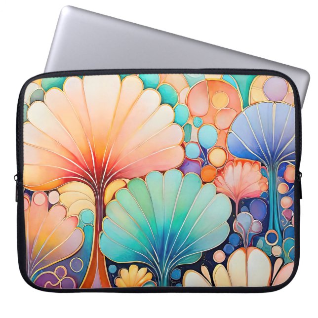 Capa Para Notebook Flora 6 Froral Pastel Laptop (Frente)