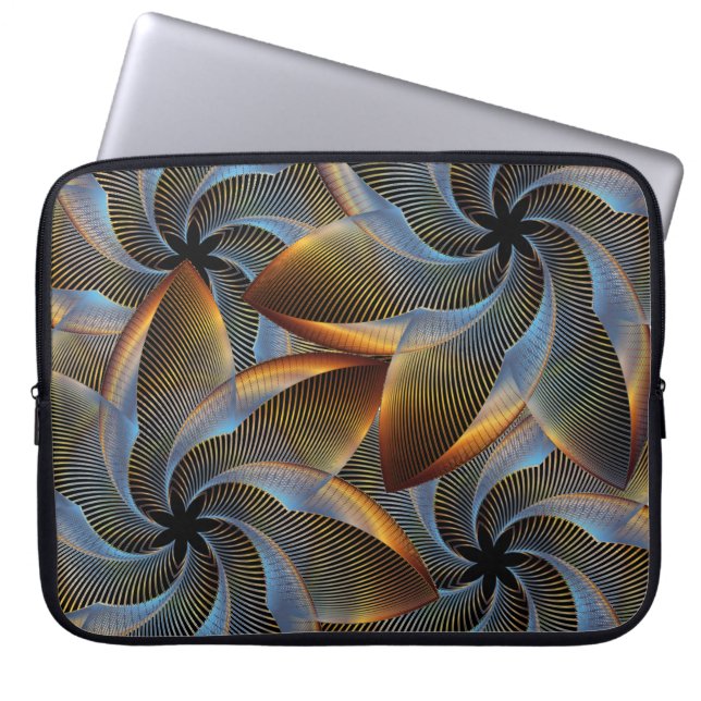 Capa Para Notebook Floral Abstrato Exótico (Frente)