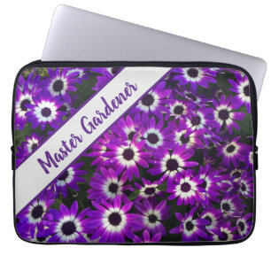 Capa Para Notebook Floral de Foto com Flor Roxo Brilhante do Master G