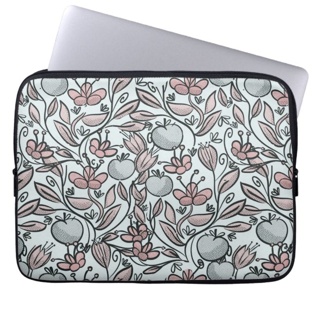 Capa Para Notebook floral de pop art (Frente)