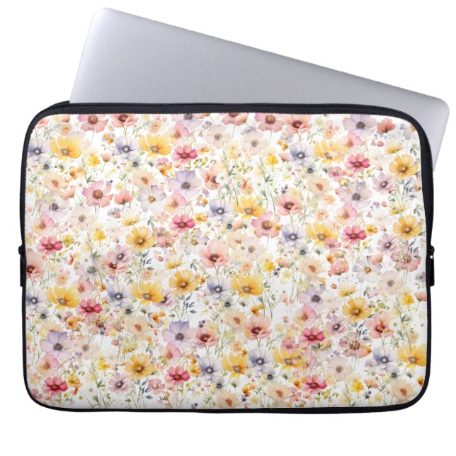 Capa Para Notebook floral de verão primavera (Frente)
