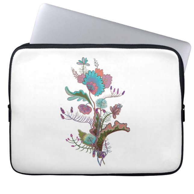 Capa Para Notebook floral decorativo (Frente)