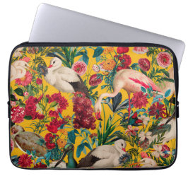 CAPA PARA NOTEBOOK FLORAL E AVES XVIII